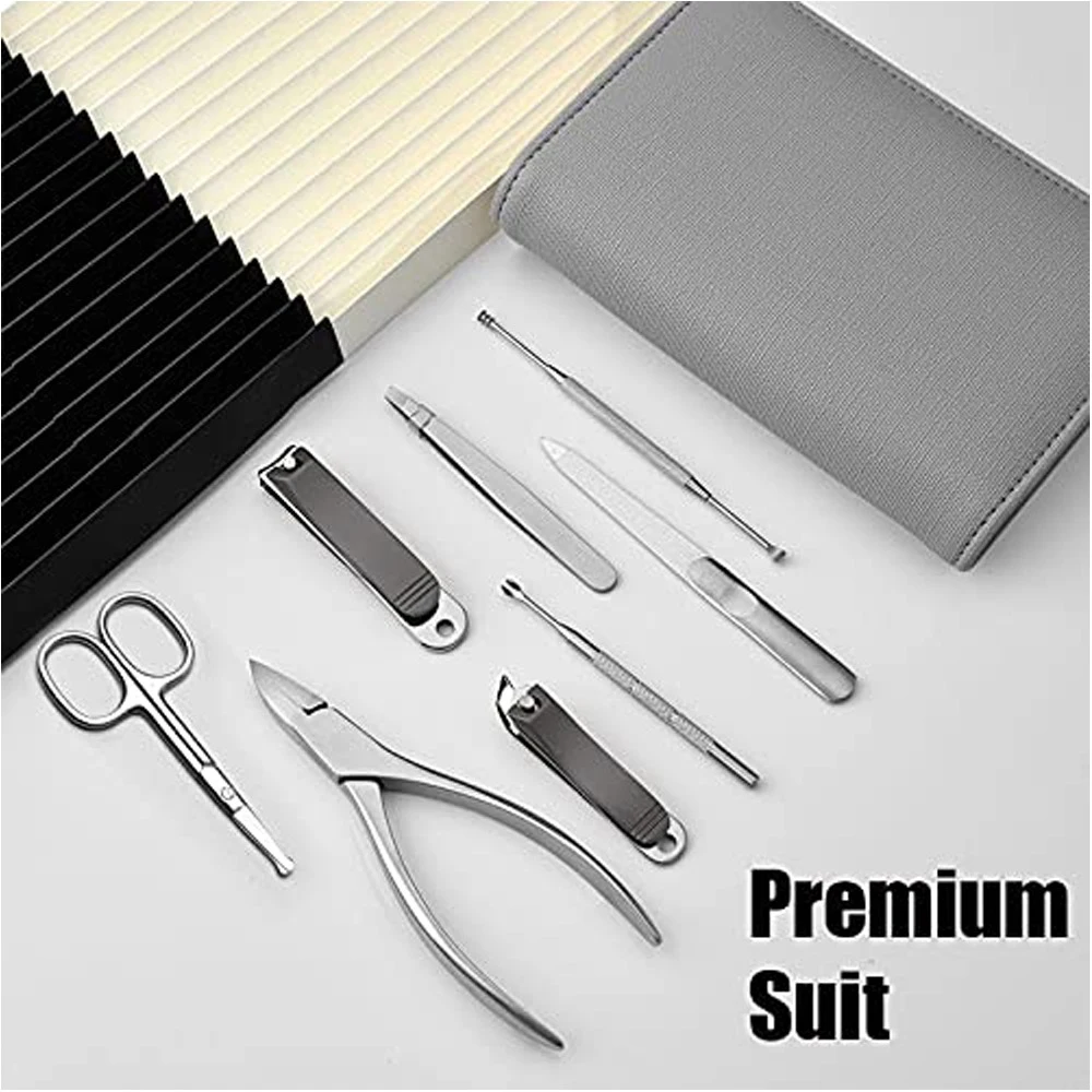 Manicure Set 8 In1 Nail Clipper Set Personal Care Professional Nail Care Kit Travel Accessories Manicure Tools Pedicure