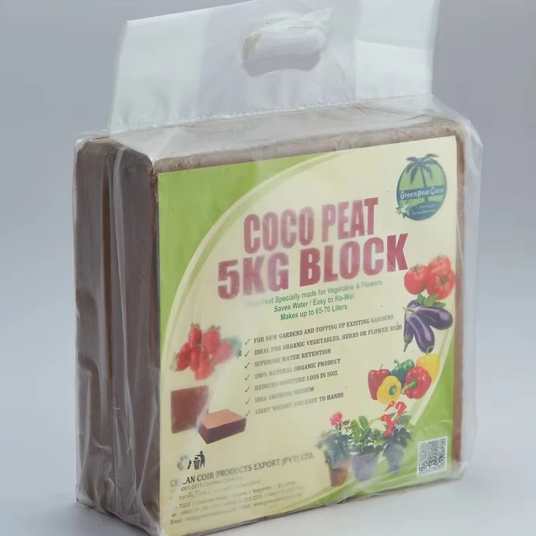 5kg cocopeat blocks sustainable and eco-friendly suitable for Horticulture in best quality modern farming products
