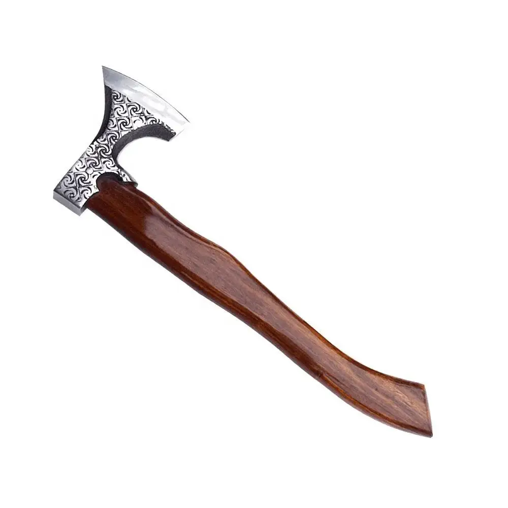 OEM Custom Hand Made Stainless Steel Design Outdoor Multiple Direct Company Supply Machete Viking Axe With Leather Sheath