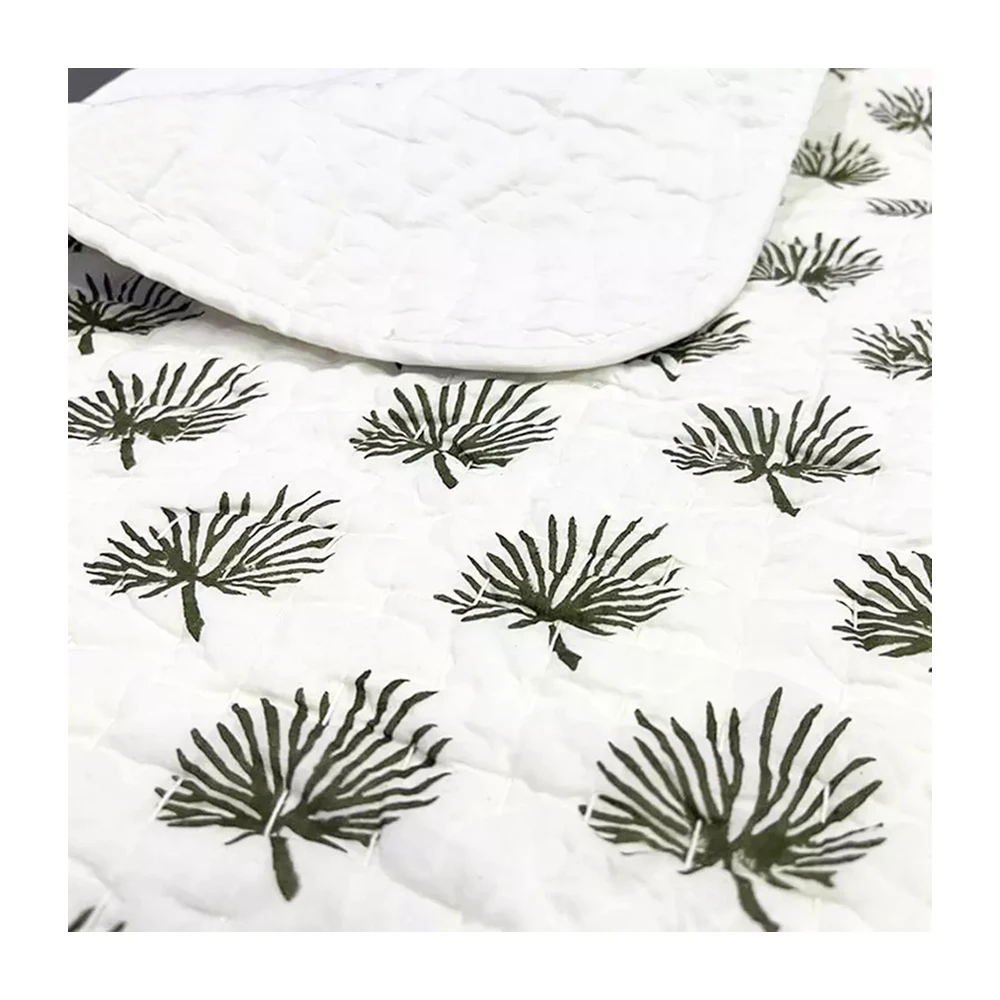 Детское одеяло Kantha хлопковое детское ручной работы kantha для кроватки мягкое легкое малышей с вышивкой