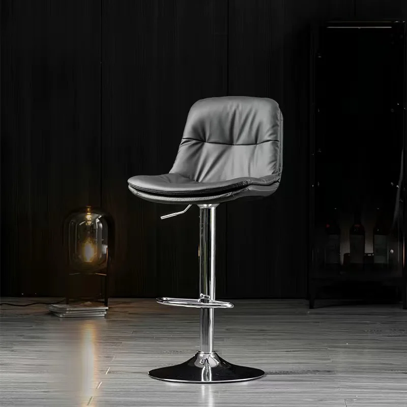 JBY-79 Bar Chair Counter Furniture Metal Velvet Swivel Leather High Gold Modern Luxury Kitchen Stool Bar Chairs For Bar Table