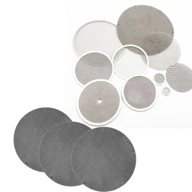 Production Single-Layer Multi-Layer Micro Metal Filter Stainless Steel Wire Mesh Screen Filter Discs