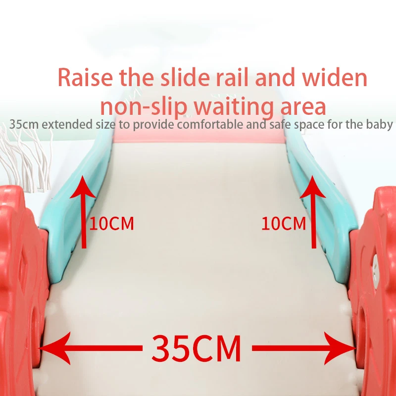 Children Folding Slide Baby crawling with Elevated Slide Customizable Indoor plastic Slide For Kids toys