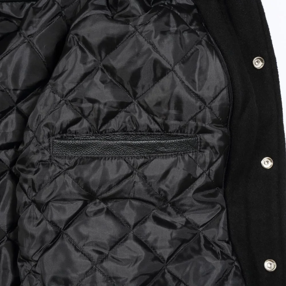 Oem Manufacturer High Quality Varsity Jacket Men Chenille Embroidery Leather Sleeves Custom Baseball Letterman Varsity Jacket