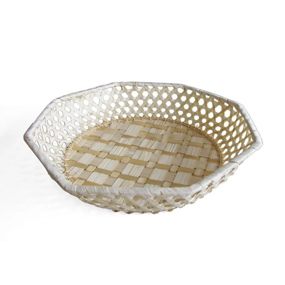 Made In Vietnam Natural Kitchen Storage Basket Wicker Rattan Fruit Basket Decorative Woven Basket For Vegetable Fruits