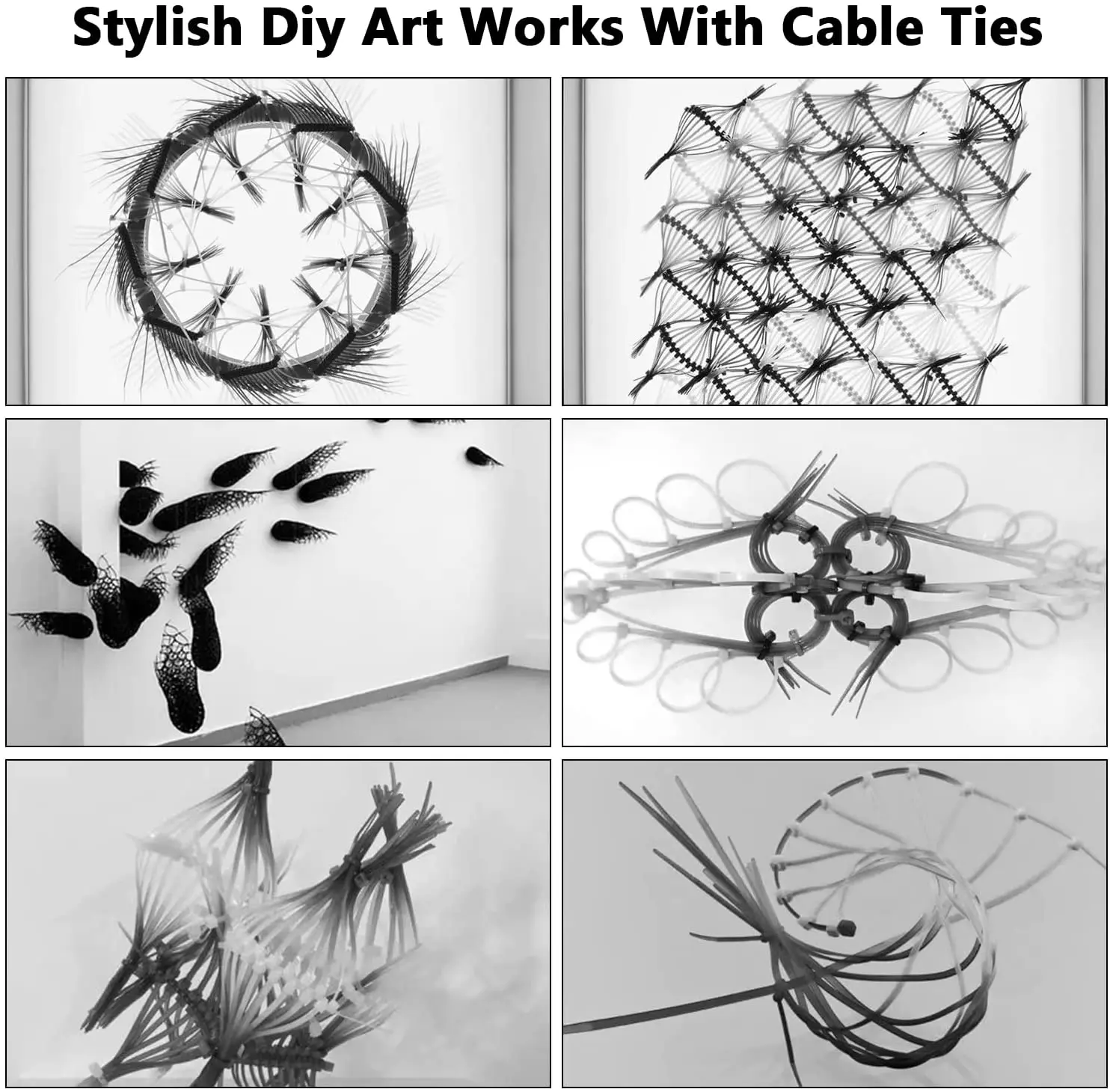 Heavy Duty Nylon66 Plastic Cable Ties/Zip Ties and Durable Tie Wraps for Bundling