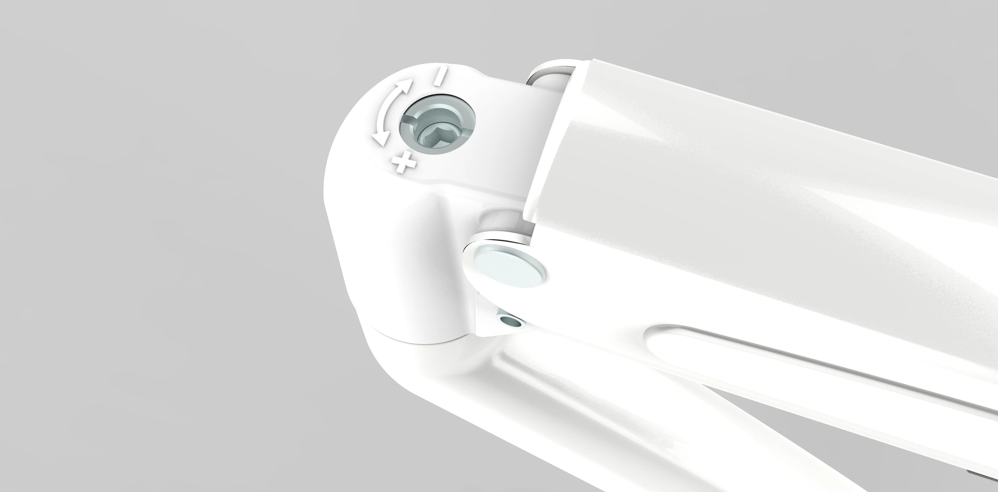 White Monitor Arm Mount Dual Arm Monitor Stand Computer Desks Monitor Holder