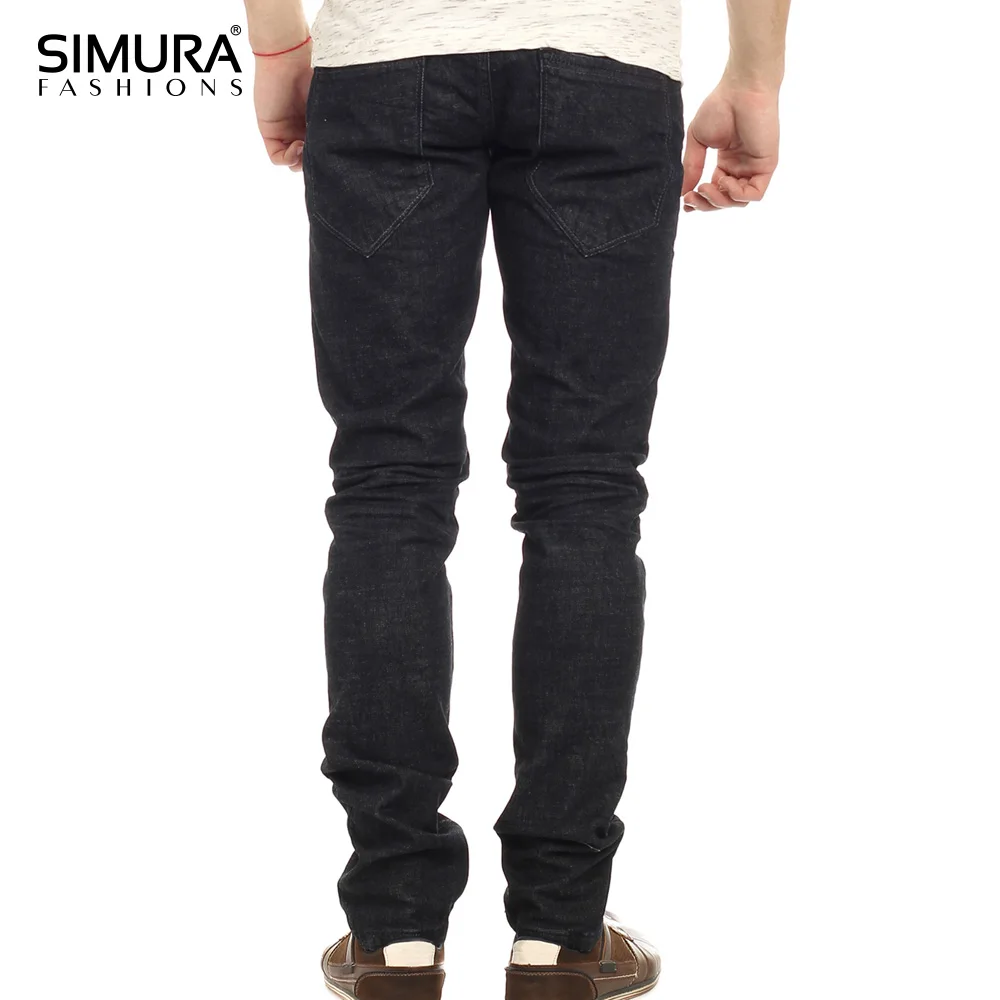 Western Style Cotton Spandex OEM Service Men Clothing Ripped Casual Pants High Street Hip Hot New Denim Jeans Pant For Boys