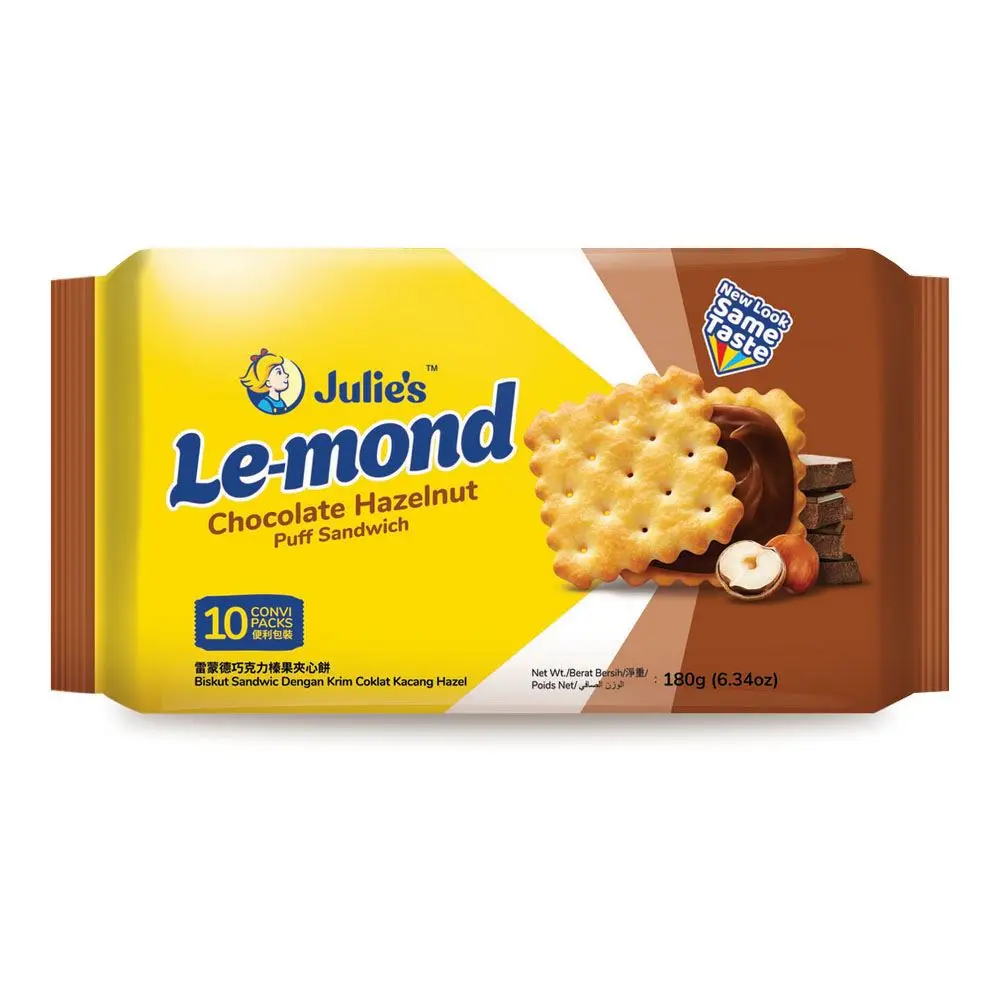 Malaysian Favorite Biscuit Sandwich Cream Sweet Filling Variety Flavors Cheese Peanut Butter Lemon Cheese Digestive Biscuit