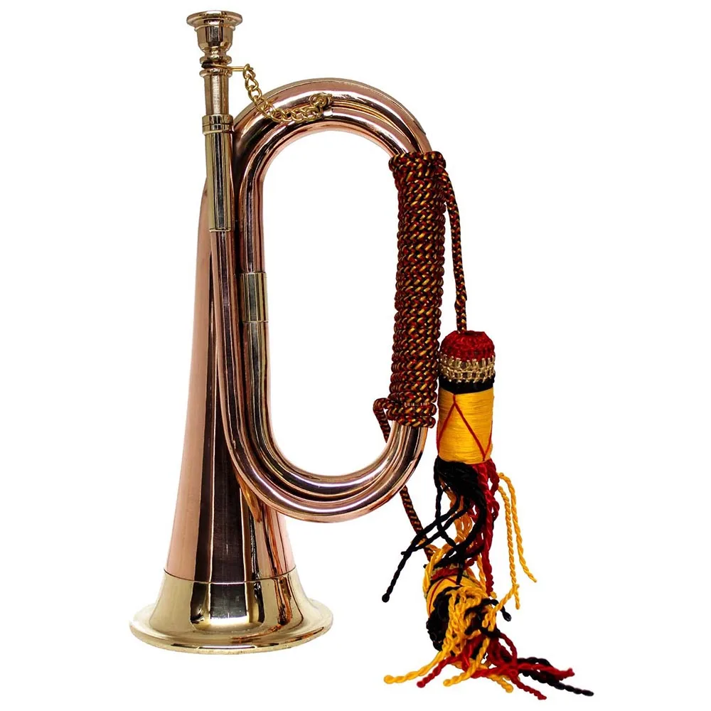 New OEM Services Manufactures Logo Professionals Handmade Golden Color Made In Pakistan Brass Bugles