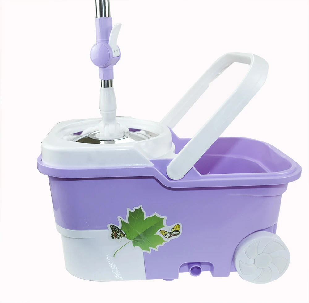 Центробежный спиннинг пластиковое ведро для мытья и отжима швабры телескопическая Inox микроволокно 360 СС полов Волшебная швабра с ведром