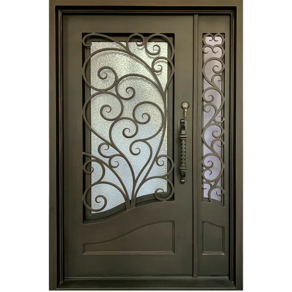 Superior Quality Iron Entrance Door Iron Door Designs Mother Son Wrought Iron Door