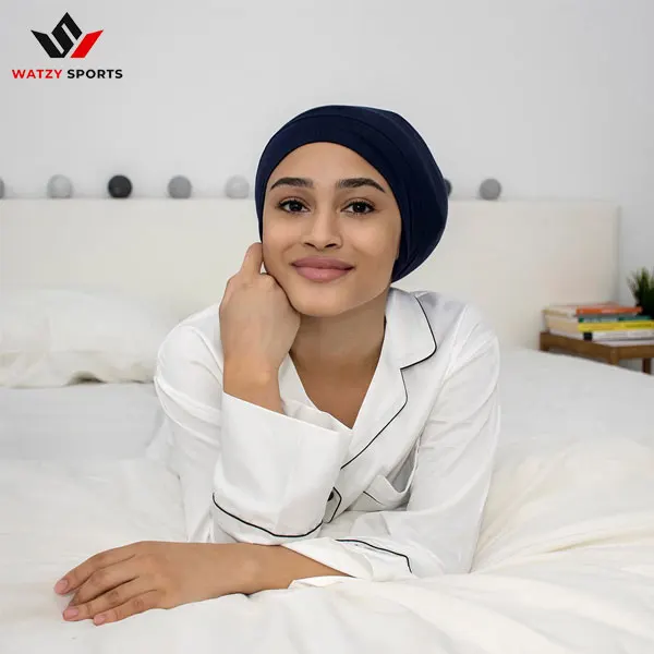 Soft Stretch Satin Bonnet Fashion Lined Sleeping Beanie Hat Bamboo Headwear Frizzy Natural Hair Nurse Cap for Women and Men