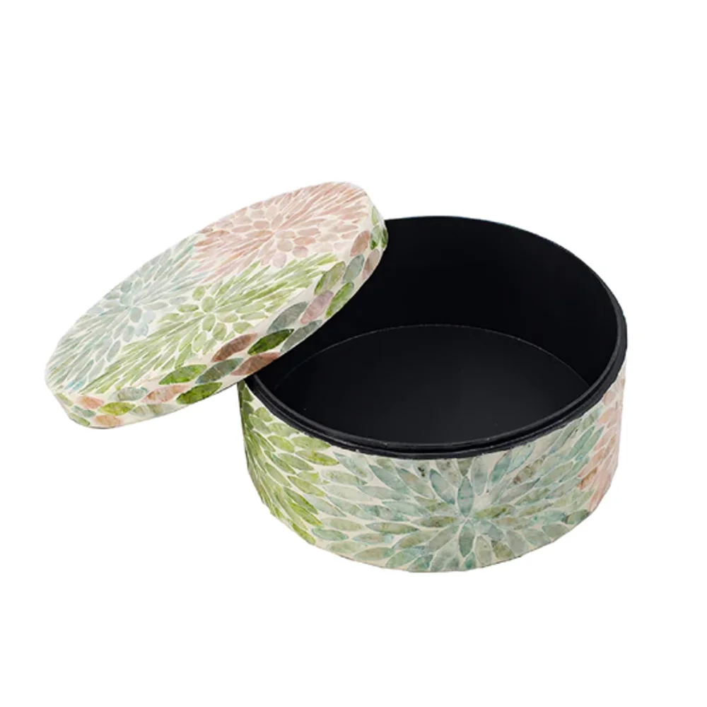 Handcrafted luxury eye-catching Mother of pearl inlaid jewelry box gift box high quality manufacture from Vietnam