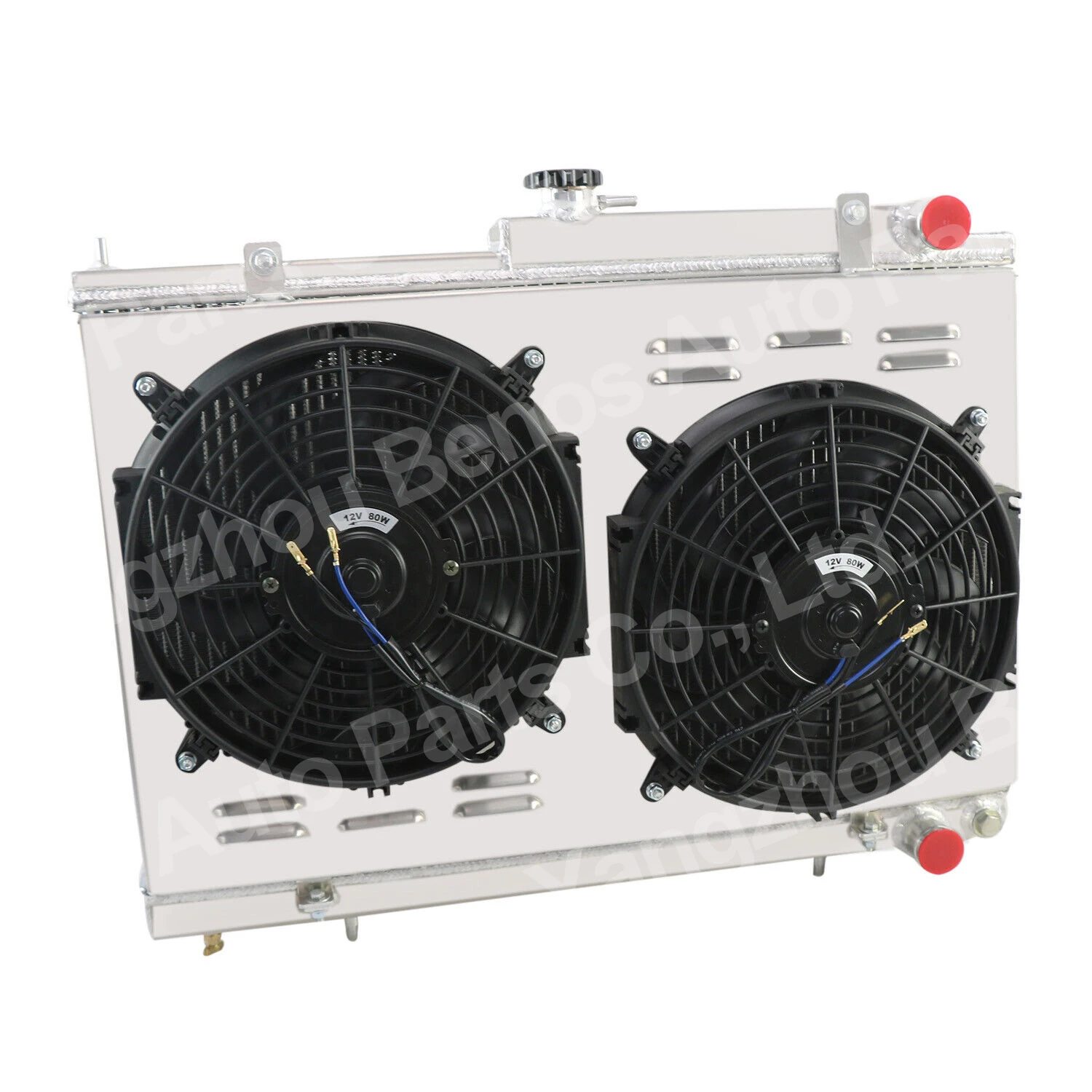 3Row aluminum Radiator+Fan Relay For Nissan Skyline R33 GTST GTR R34 GTT RB25DET RB26DETT