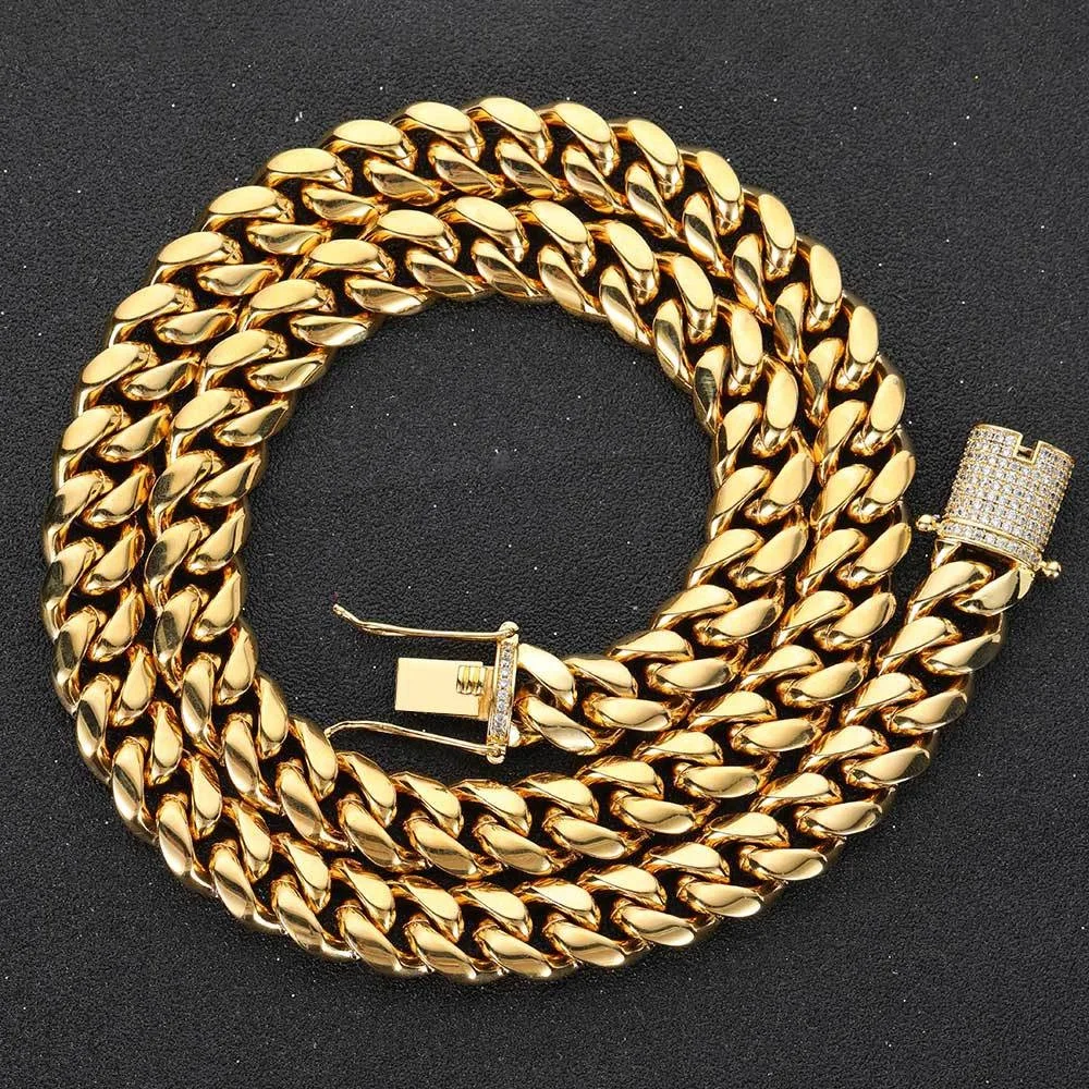Hip-Hop Stainless Steel Cuban Chains For Men