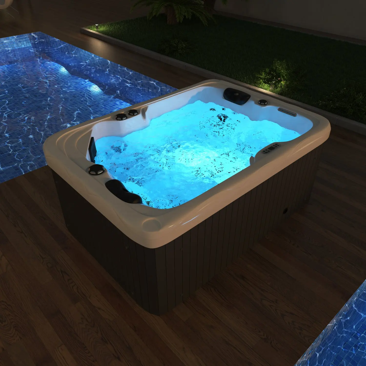 4-6 persons Swimming Spa Pool Outdoor Hot Tub Acrylic massage whirlpool bathtub with factory wholesale cheap price
