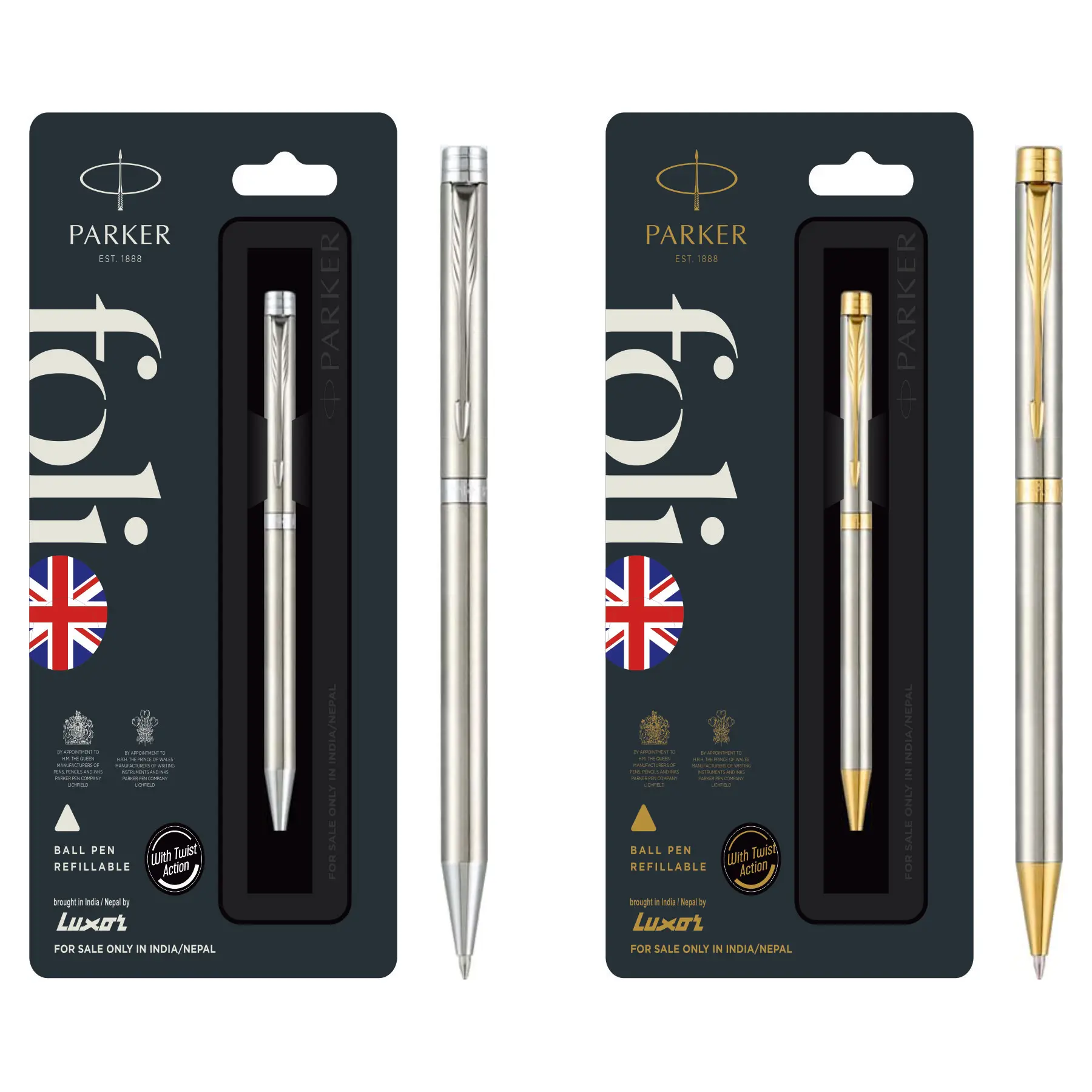 Promotional Parker Jotter & Folio Roller Ballpoint Pens in Classic Box Ideal Corporate Parker Pen Gift Set