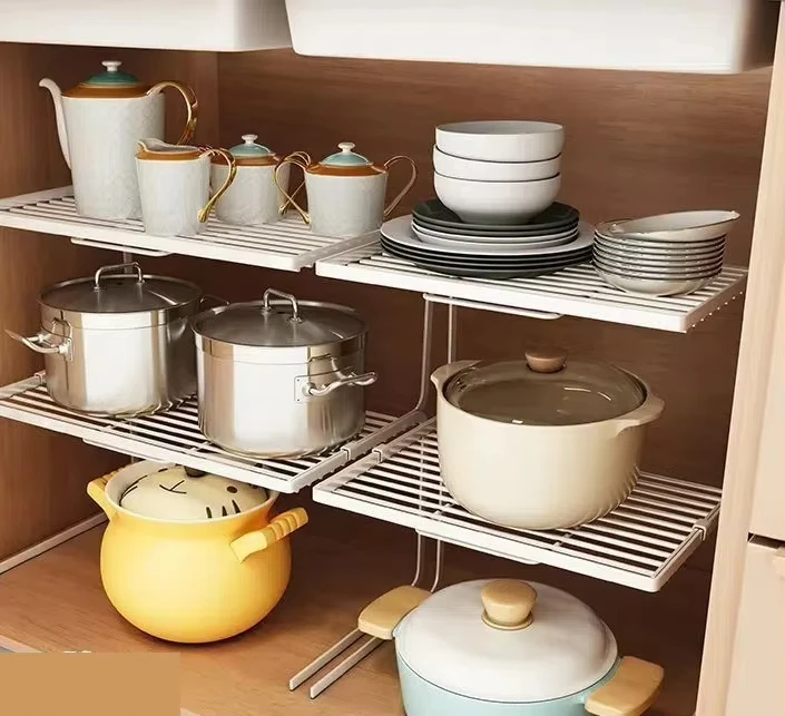 Creative Iron Spice Rack for Kitchen under Sink Cutlery Tabletop Storage Organizer for Small Space Organization