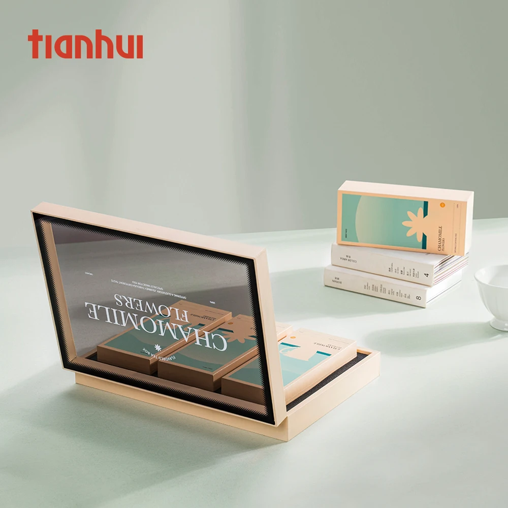 Роскошный Набор для ромашки Tianhui магнитная Подарочная коробка упаковка изысканная специальная бумажная с логотипом жесткая картонная