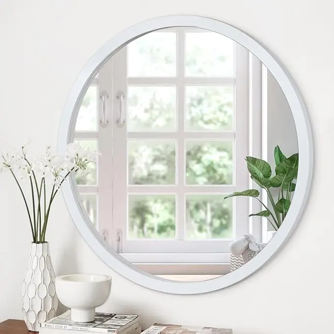 Wall Mirrors Modern Black Gold Large Metal Frame Wall Mounted Bathroom Mirrors Home Decor Hanging Metal Frame Mirror