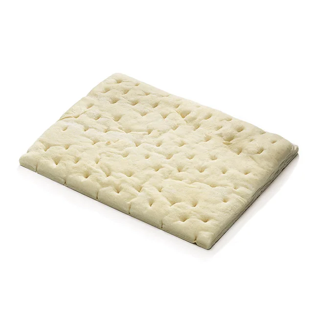 Italian White Rectangular Focaccia-type Pizza Base with Extra Virgin Olive Oil precooked product 550g 30x40cm