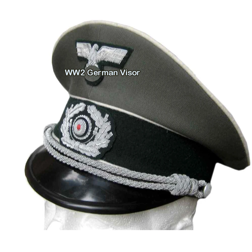 WW2 WWII GERMAN OFFICER M43 HAT GERMAN HATS SS OFFICER M42 HAT