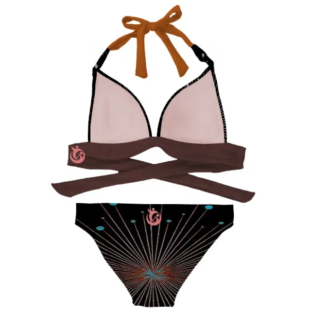 Hot sexy nude backless micro size bikinis neck strap bikinis Women 2 pieces bikini swim wear beach wear bathing wear fitnesswear