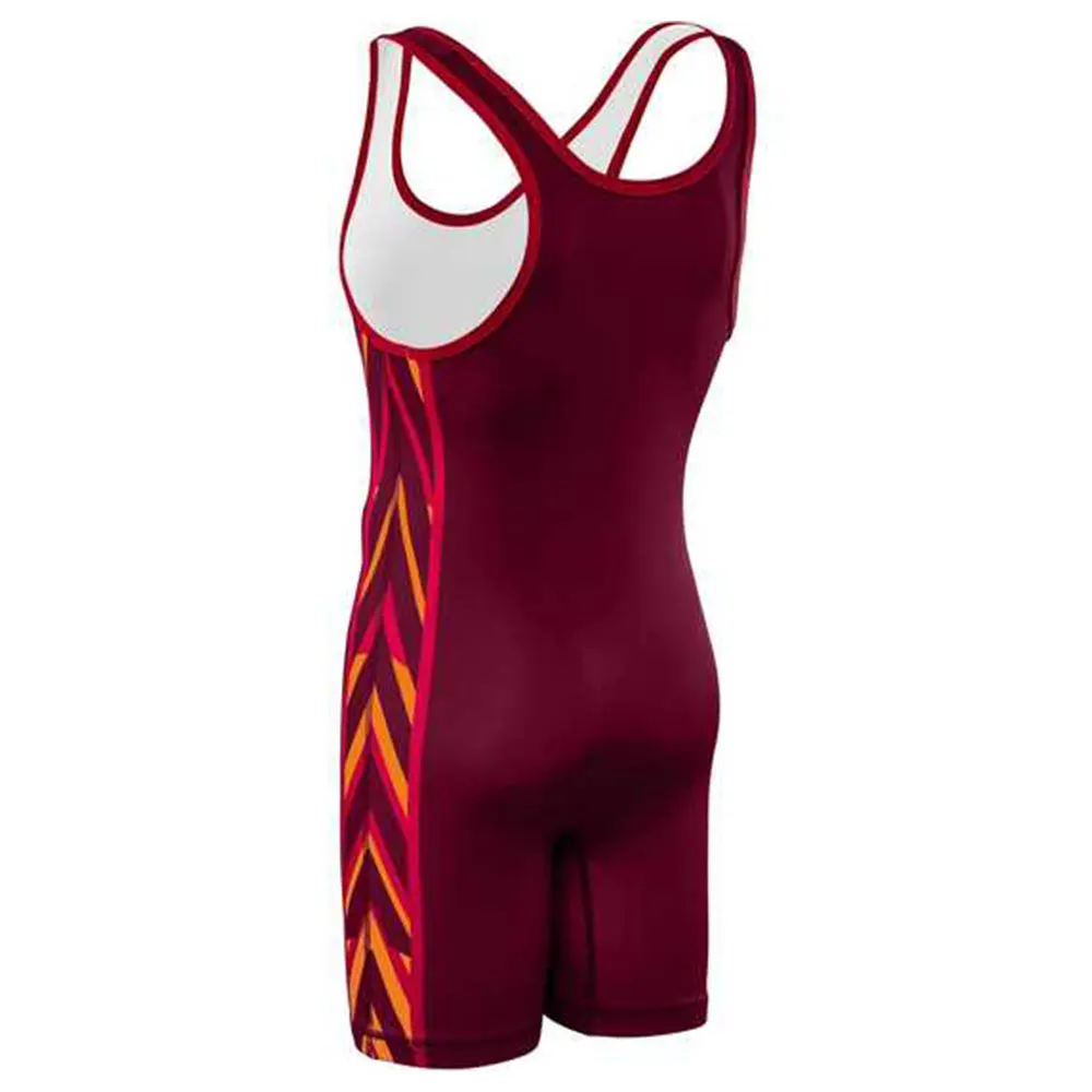 Wholesale Sportswear Customized Kids Wrestling Singlet Sublimation Printed Wrestling Singlet Bodysuits
