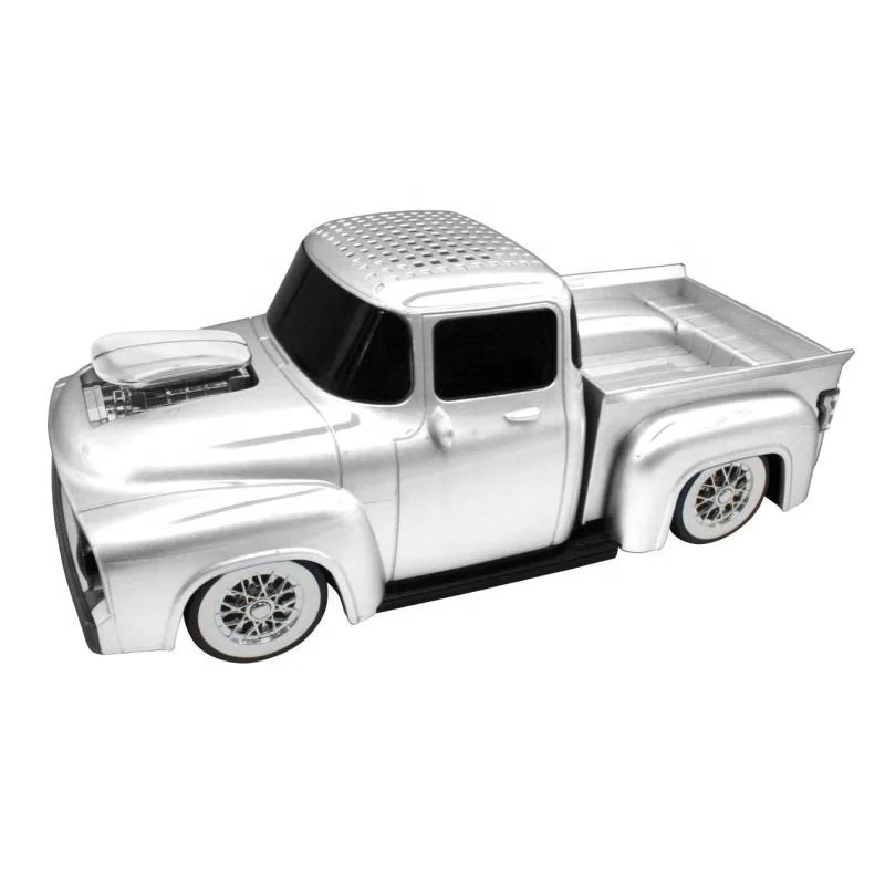 WS-538BT Car Shape Pickup Truck Speaker with TF USB FM AUX Handsfree LED Light Car Speaker