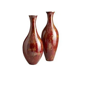 White Enamel Coated Drawing Room Tableware Flower Pot For Home and Hotel Decoration Shiny Polished Handcrafted Flower Vase