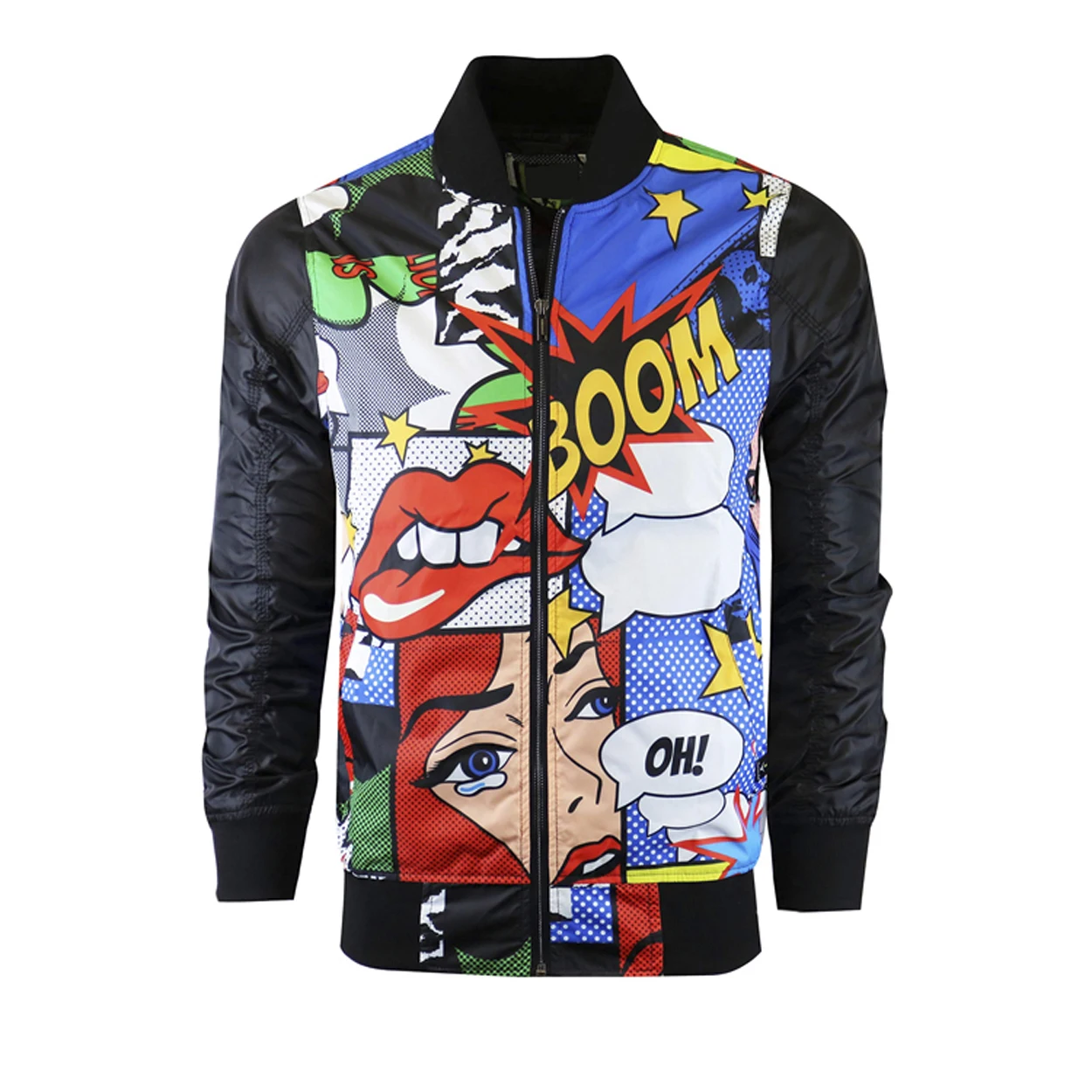 Superior Quality Sublimated Bomber jacket Zipper Closure Custom design for Sale