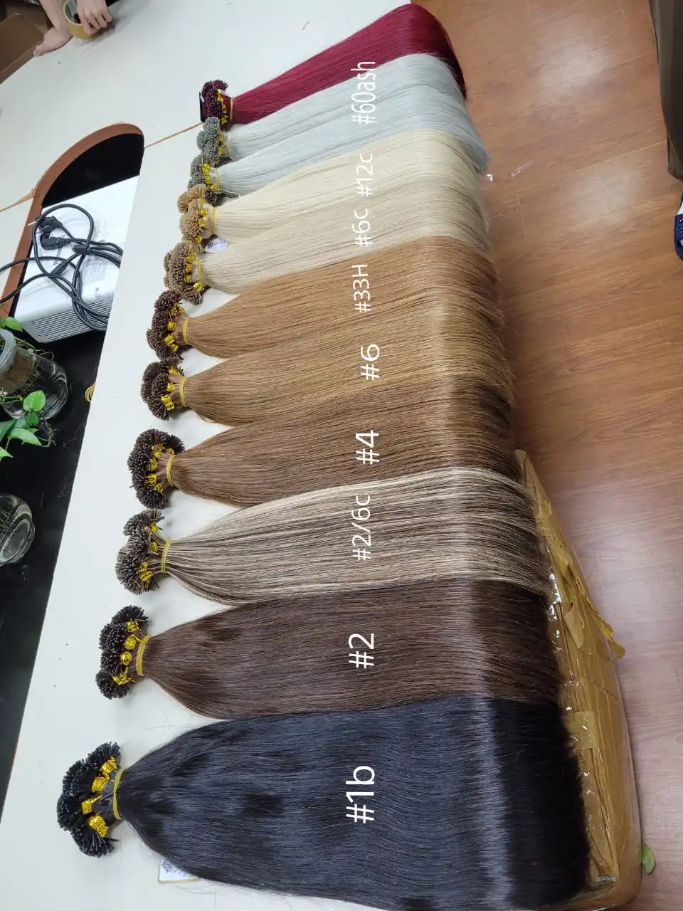 Virgin Human Hair keratin Unprocessed Raw Virgin Hair i tip wholesales factory price