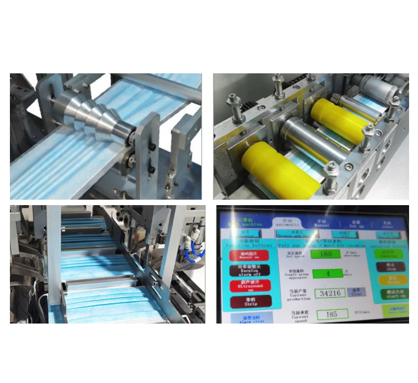 Semi Automatic 3Ply Disposable Mask Making Machine