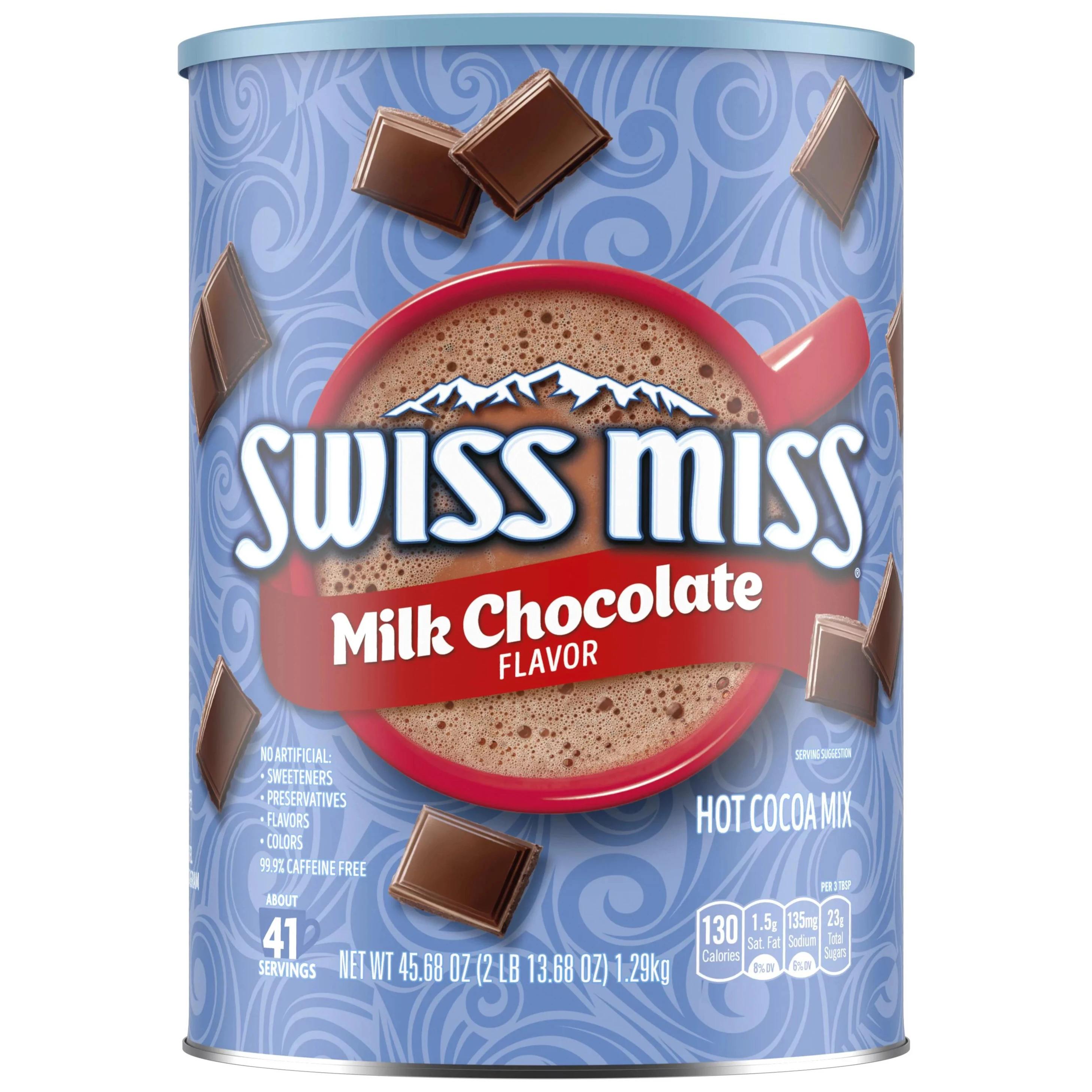 Swiss Miss Milk Chocolate Flavored Hot Cocoa Mix, 45.68 oz