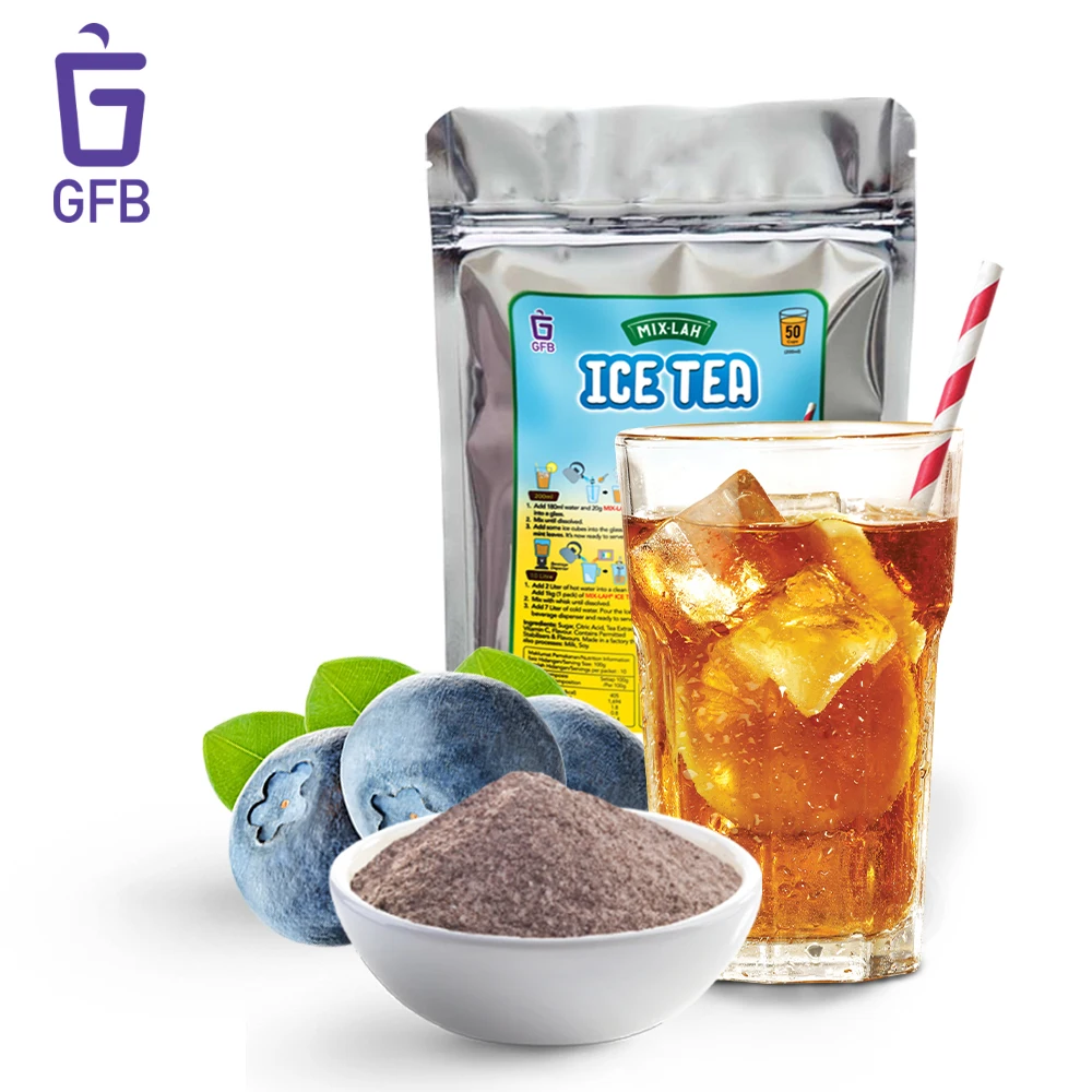 1Kg Halal Certified Hot Selling Premix Instant Mixberry Flavor Tea for Horeca and Cafe