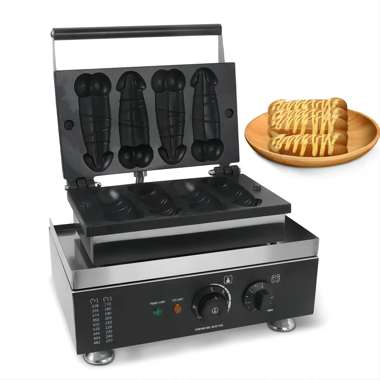Commercial Snack Machine Funny Waffle Maker Girl Waffle Penis Waffle for Sale