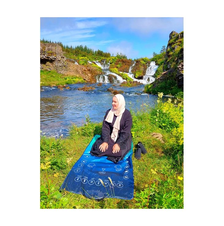 Высококачественный огнестойкий прямоугольный умный интерактивный электронный молитвенный коврик для взрослых мусульманского