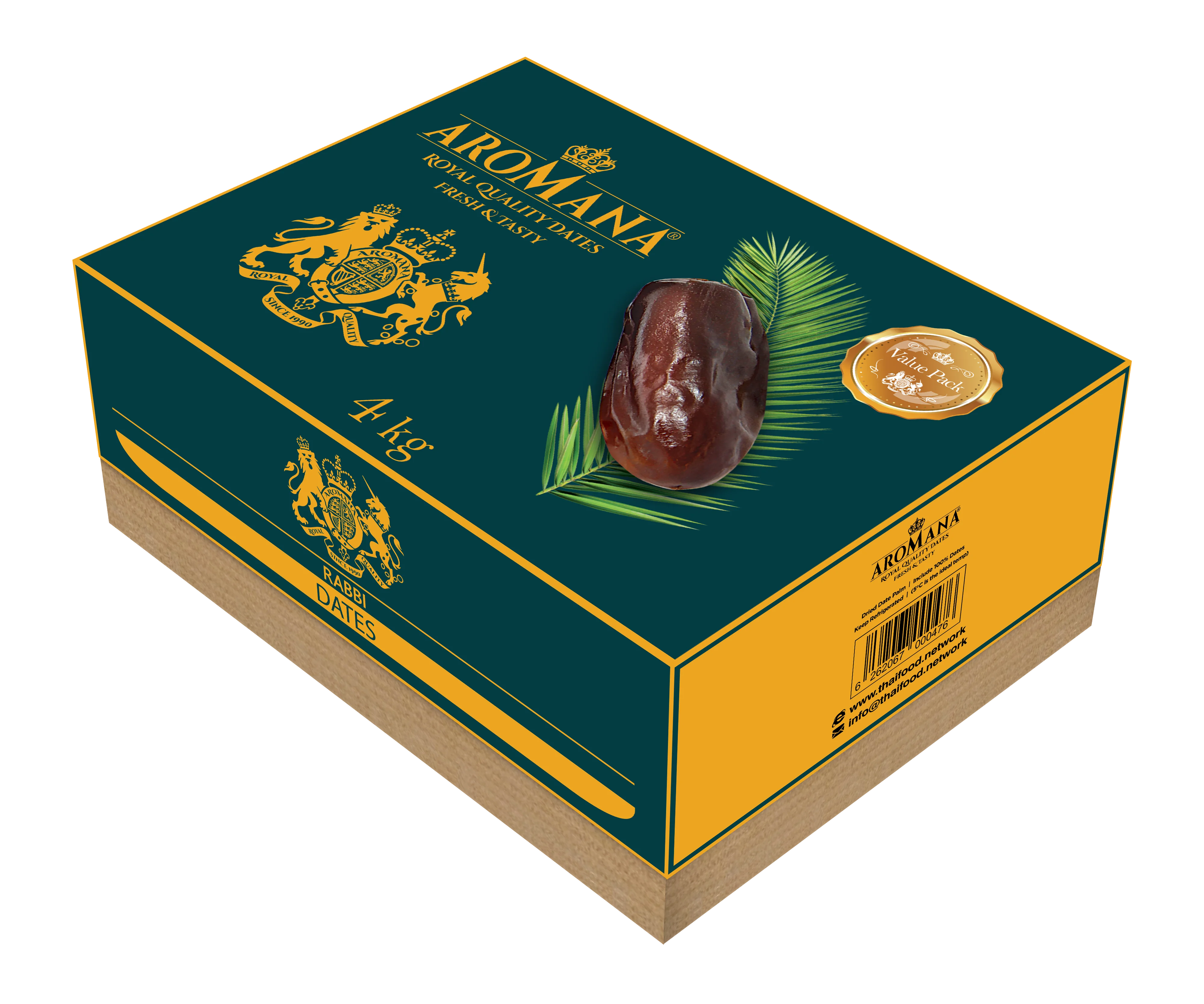 Aromana Dates Fruit 4kg Dried Healthy Premium Fresh Snacks Nature Organic Products Sweet Delicious Taste Best Packaging