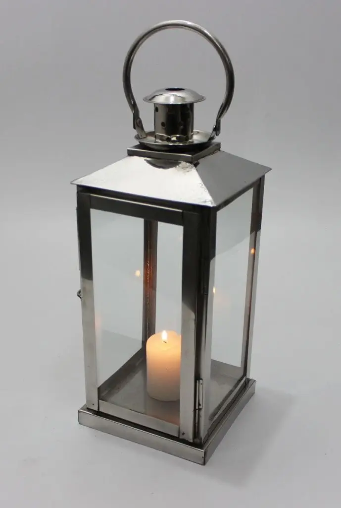 Wholesale Price Luxury Simple New Design Stainless Steel Lantern Round Cylinder Custom Nordic Christmas Decoration