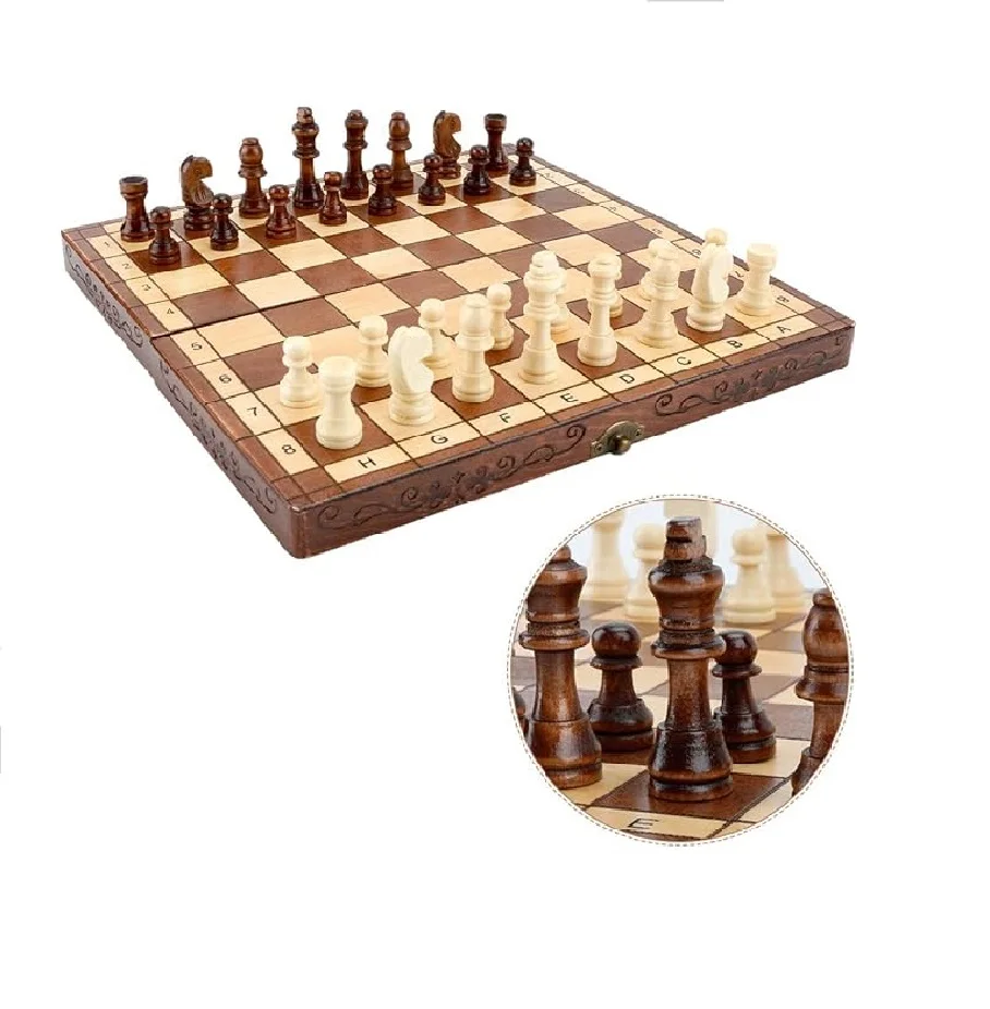 Decorative Household Indoor Game Chess Board With Pieces Wholesale chess board set wooden premium chess set