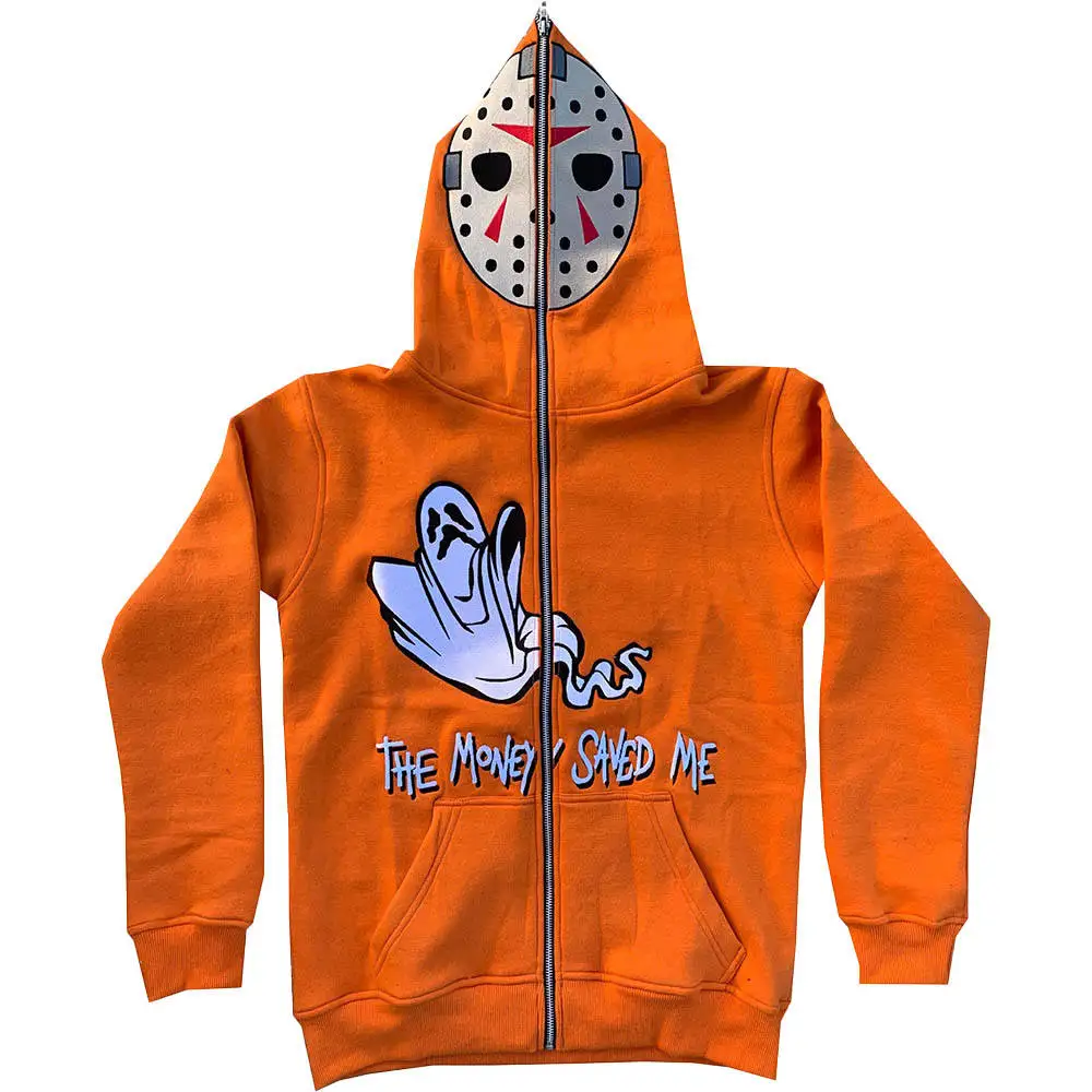 2023 Custom Logo French Terry embroidery Plain Cropped Cotton Breathable full Zip Up Hoodie For Men