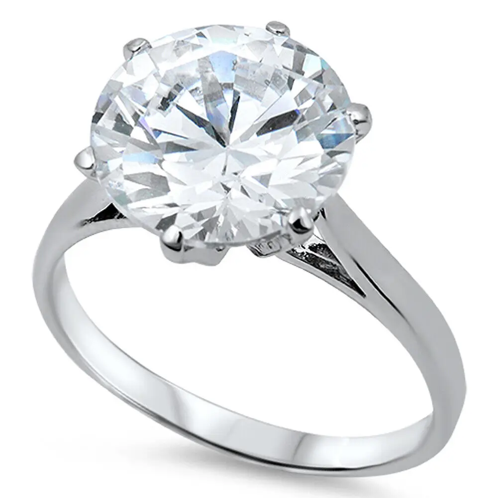 Custom rings jewelry women couple 925 sterling silver plated rings moissanite engagement diamond ring 14k White Gold Plated