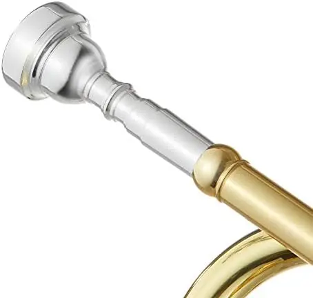 Ashthorpe Standard Bb Trumpet with Gold Brass Finished - Includes Case, Mouthpiece, Gloves, Cleaning Cloth, Valve Oil