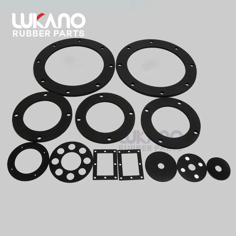 Custom rubber gasket silicone EPDM Neoprene rubber die cut parts