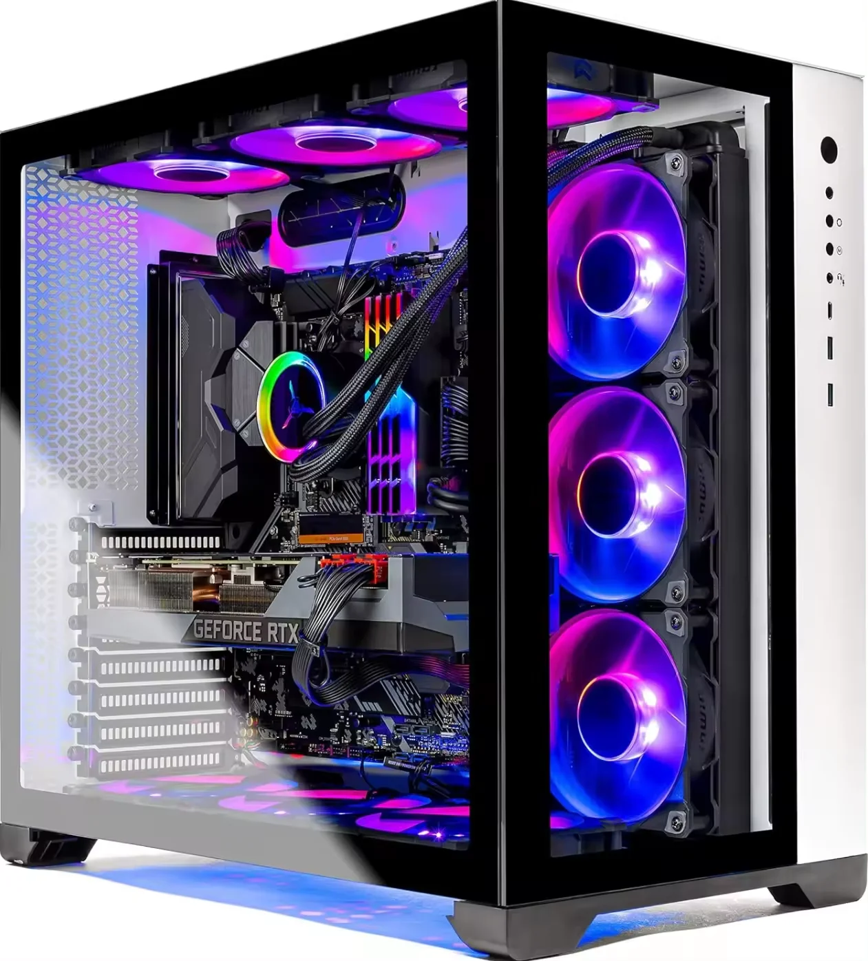 Новые продажи настольный игровой ПК Skytech Prism II-AMD 9 3900X 3 8 ГГц RTX 3090 24 Гб 32 3600 МГц RGB память 1 Тб G4 SSD 360 мм AIO