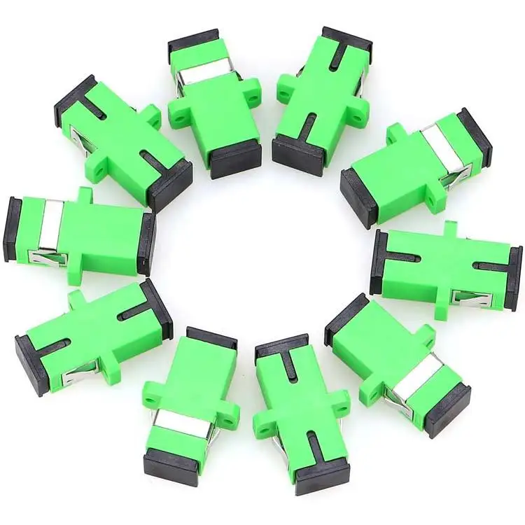 FTTH SC APC Single Mode Unflange Adapters Optical Fiber Optic Connector Simplex Fiber Optic Adaptor