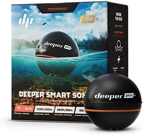 Stock Available Deeper PRO+ Smart Sonar - GPS Portable Wireless Fish Finder