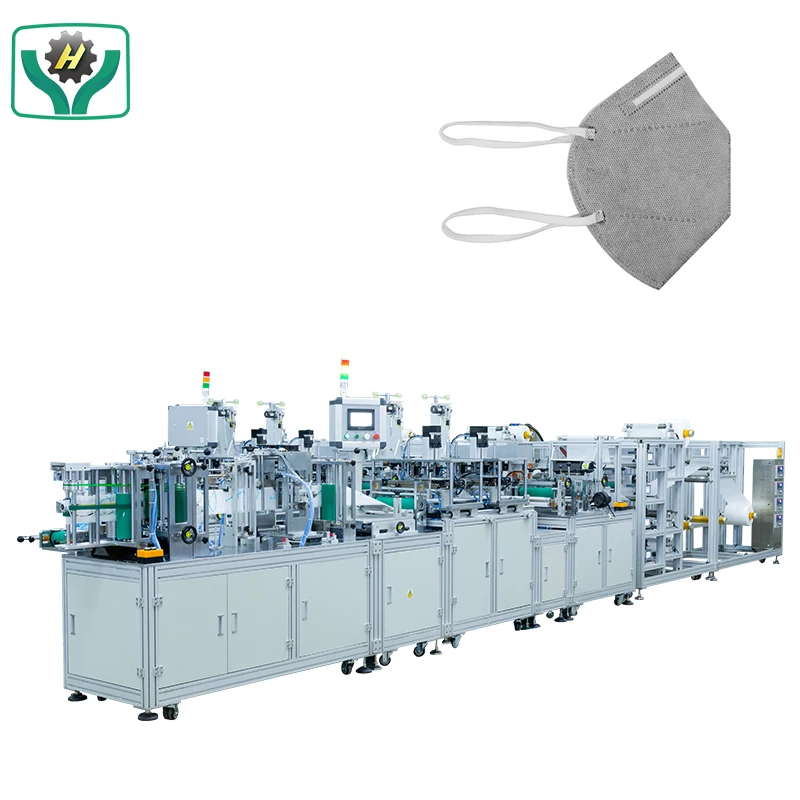 High Speed Surgical Head Straps Folding Face Mask  Head Loop KN95 Mask Making Machine