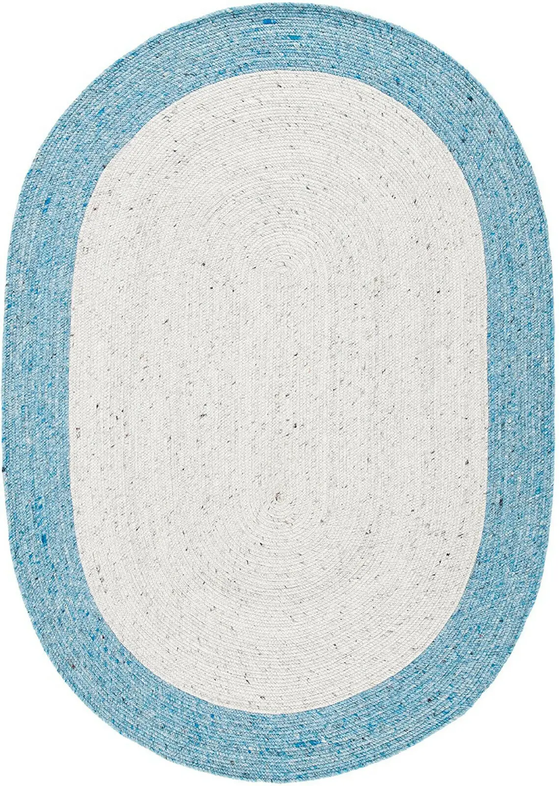 Indian Handmade Oval Braided Carpets Rugs in multiple Sizes Natural Jute Runner Area Mats Rags